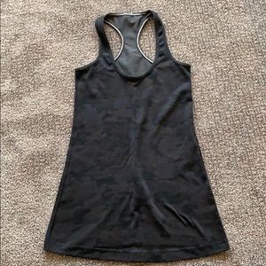 Lululemon Racer Back Black Camo Tank - image 1